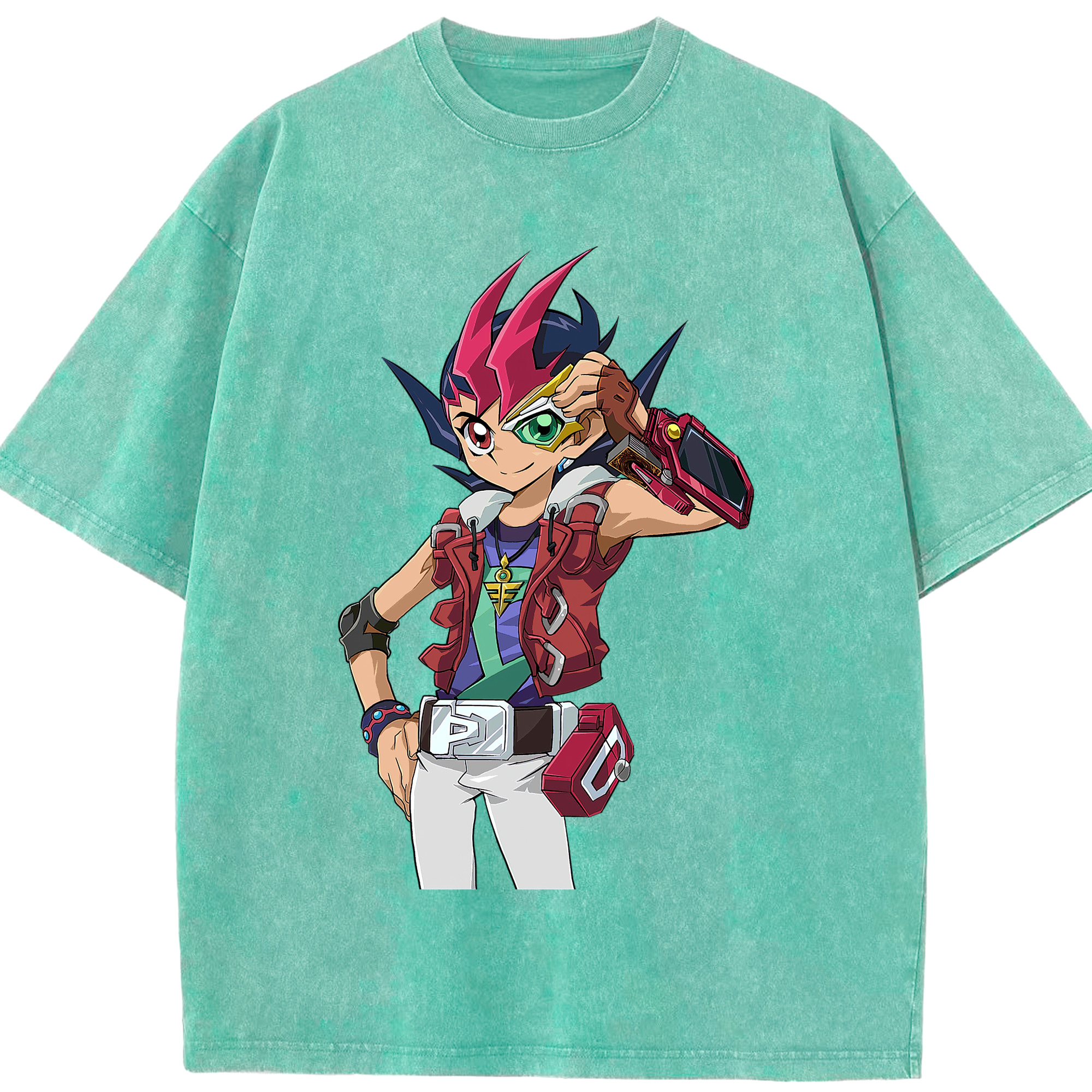 （画像用） 遊☆戯☆王 Yu-Gi-Oh! 綿100% ヴィンテージ風 半袖Tシャツ（フロントプリント）